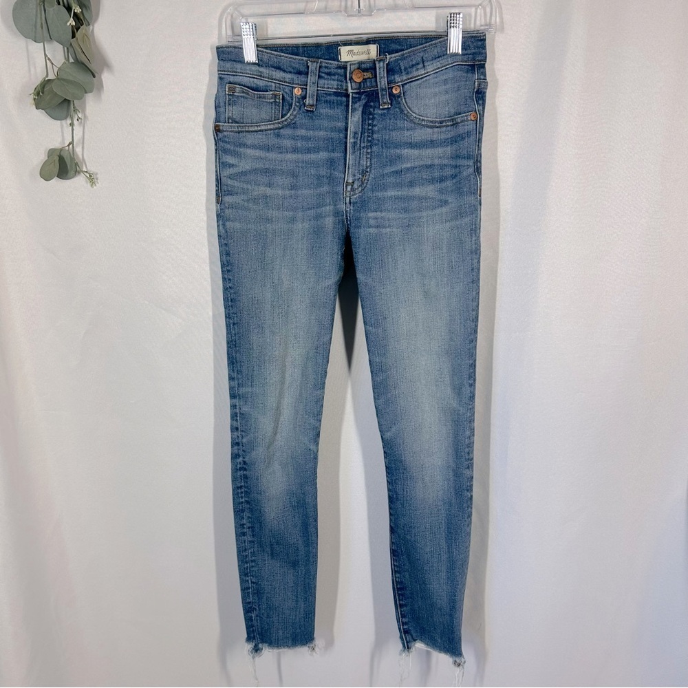 Madewell | 9” High Rise Skinny Crop Jeans Raw Hem Women’s Size 27 - Picture 5 of 17